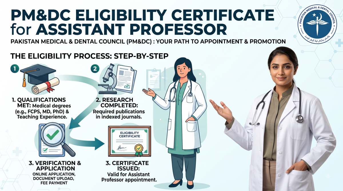 Mastering Your Career: A Detailed Guide to the PMDC Eligibility Certificate for Assistant Professors